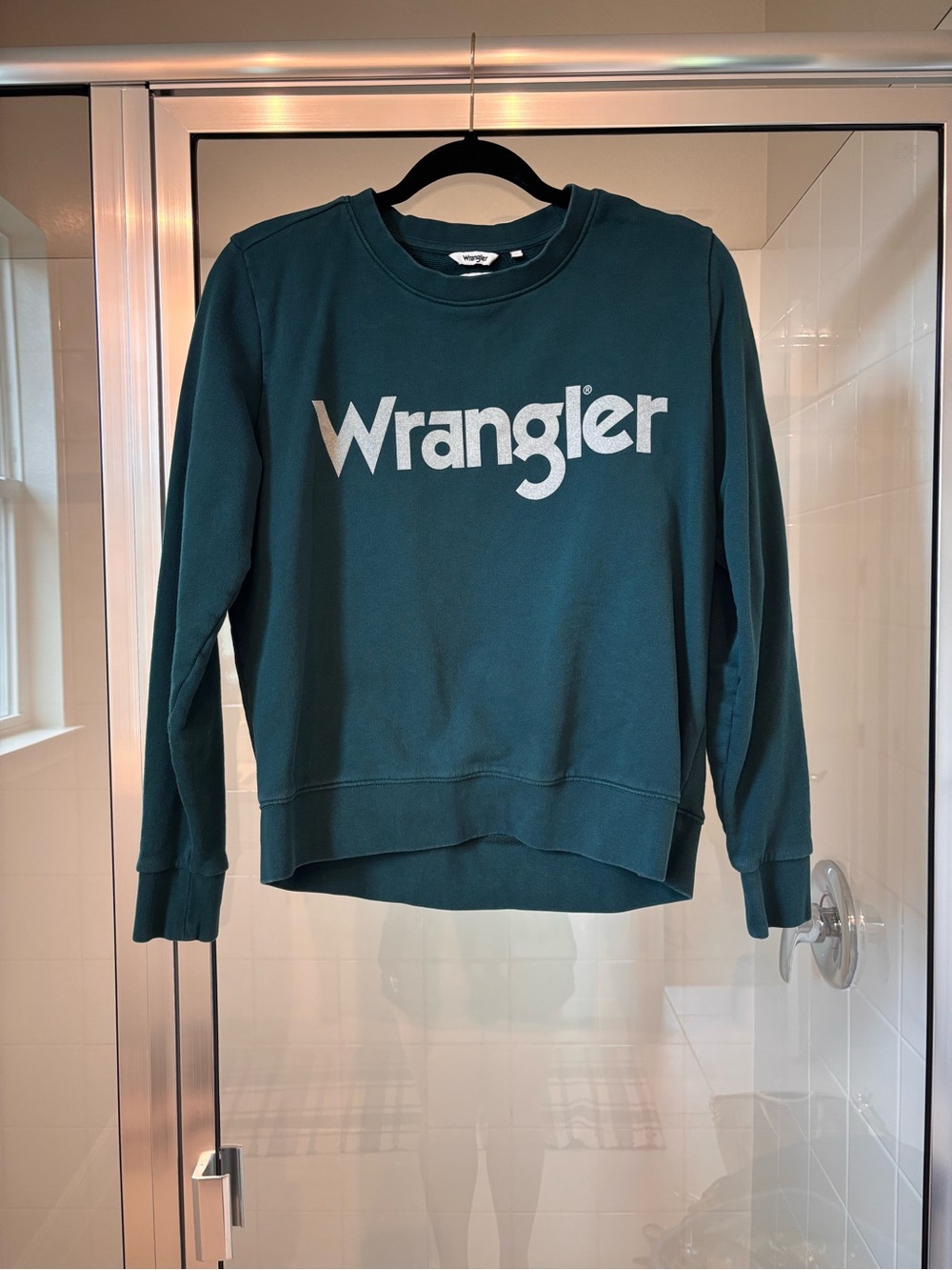 Wrangler Teal Logo Crewneck Sweatshirt